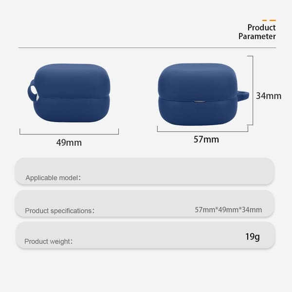 Sony LinkBuds Open WF-L910 Etui til Bluetooth-ørepropper Silikoneovertræk med Anti-Lost Spænde - Rød Red