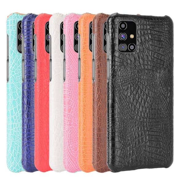 Croco Etui Samsung Galaxy M31s - Sort Black