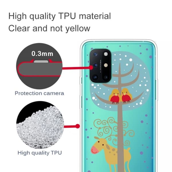Juleveske til OnePlus 8T - Esel Og Fugler Multicolor
