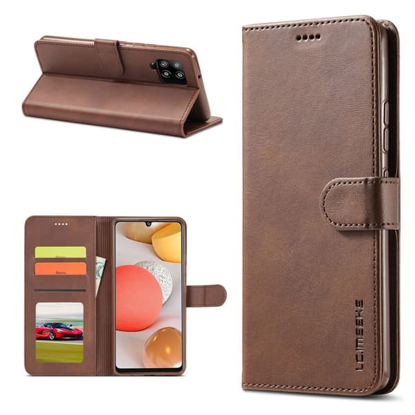 LC.IMEEKE Samsung Galaxy A42 5G flip etui - kaffe Brown