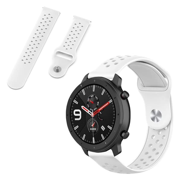 Amazfit GTR 47mm / Pace silikon watch band - Hvit White