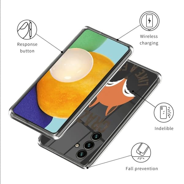 Deco Samsung Galaxy A05s cover - Ræv Orange