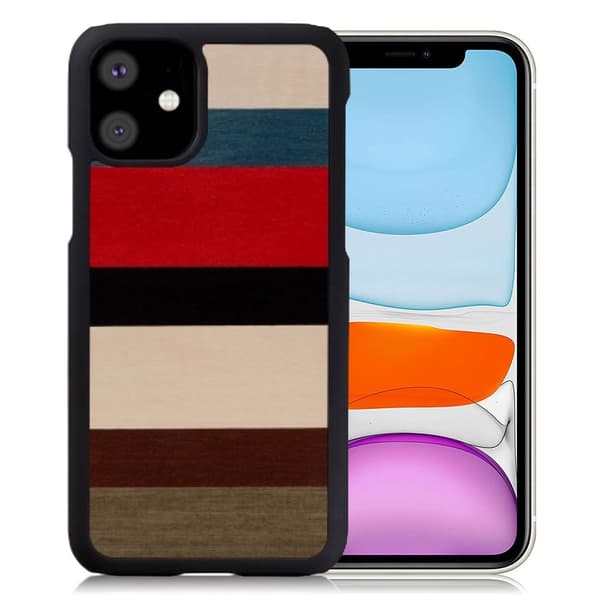 Man & Wood premium etui for iPhone 11 - Coralina Multicolor