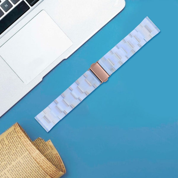 Resin Band Popglory Smart Watch Replacement Strap - Babyblå Blue