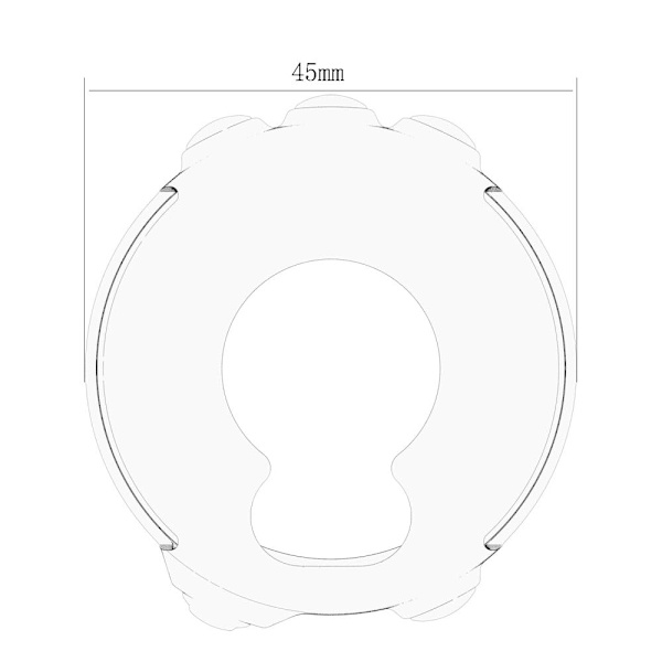 Garmin Fenix 5S / 5S Plus silikoneovertræk - Sort Black