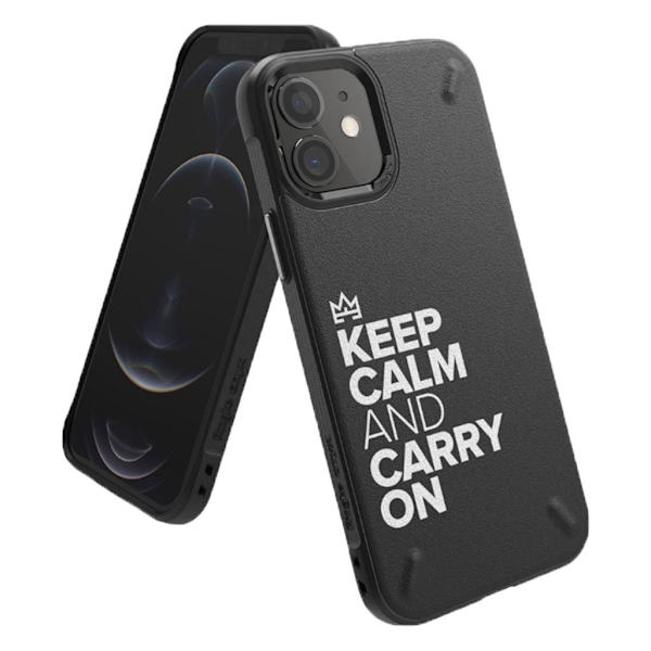 Ringke ONYX DESIGN - iPhone 12 mini - Håll Dig Lugn Svart