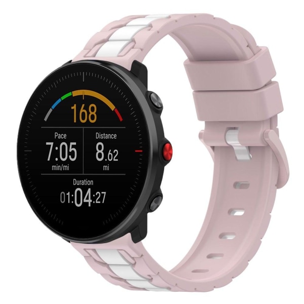 Polar Pacer / Ignite 2 / Unite dual color silicone watch strap - Rosa