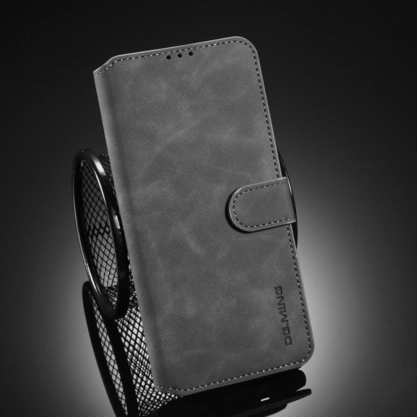DG.MING Xiaomi Redmi 9 Retro Case - Grå Silver grey