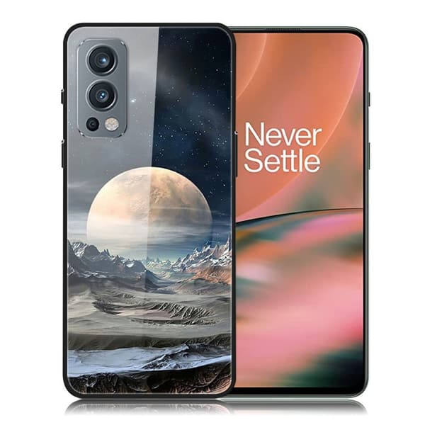 Fantasy OnePlus Nord 2 5G Deksel - White Planet Multicolor