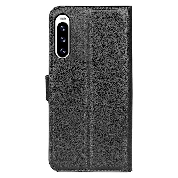 Klassisk Sony Xperia 10 V Flip Etui - Sort Black