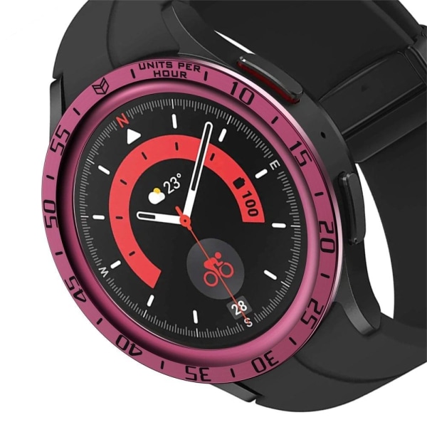 Samsung Galaxy Watch 5 Pro urskive stil ur cover - Rødvin Red