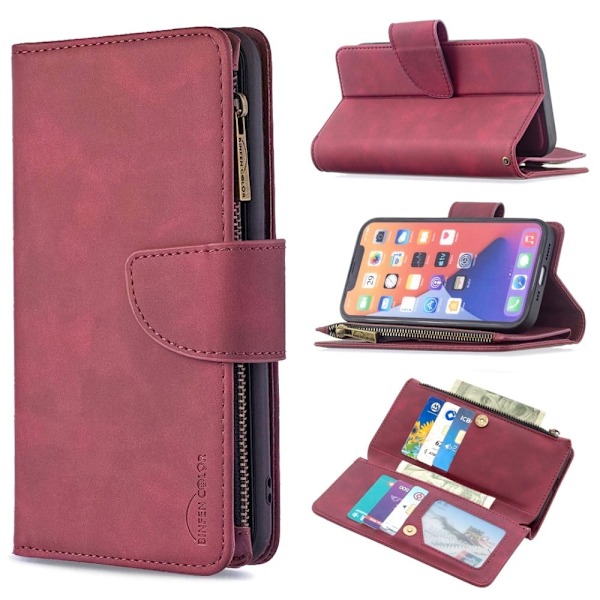 Premium Wallet iPhone 13 etui - Rød Red