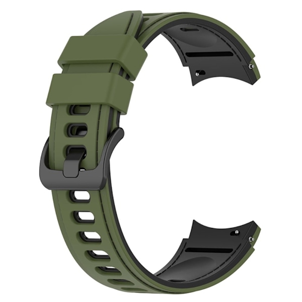 Samsung Galaxy Watch 5 / 4 / 3 silikone urrem - Militærgrøn / Sort Green