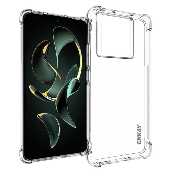 ENKAY klart fallsikkert etui for Xiaomi 13T Transparent