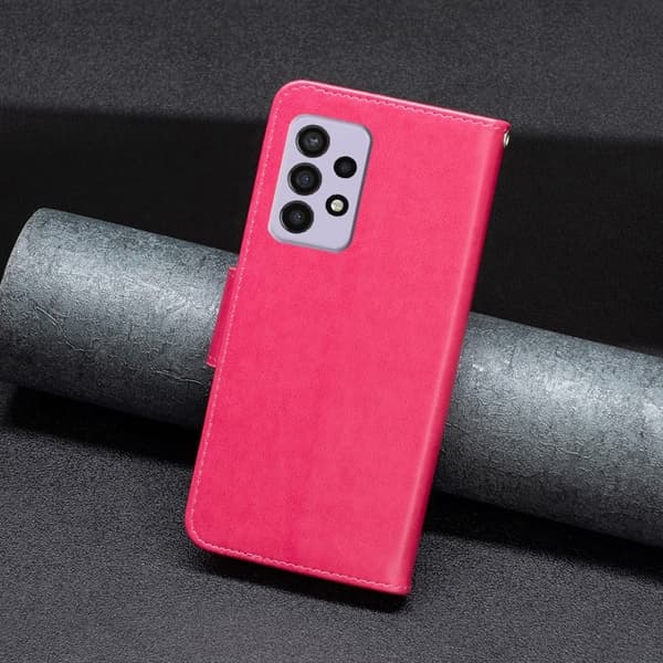 Sommerfugl Samsung Galaxy A33 5G Flip Etui - Rose Pink