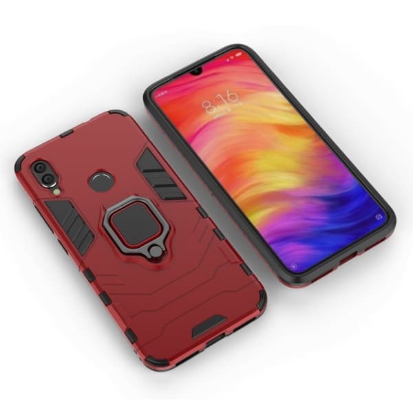 Ring Guard cover - Xiaomi Redmi Note 7 / Note 7 Pro / Note 7S – Rød Red