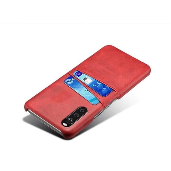 Dual Card Sony Xperia 10 II kotelot - Punainen Red