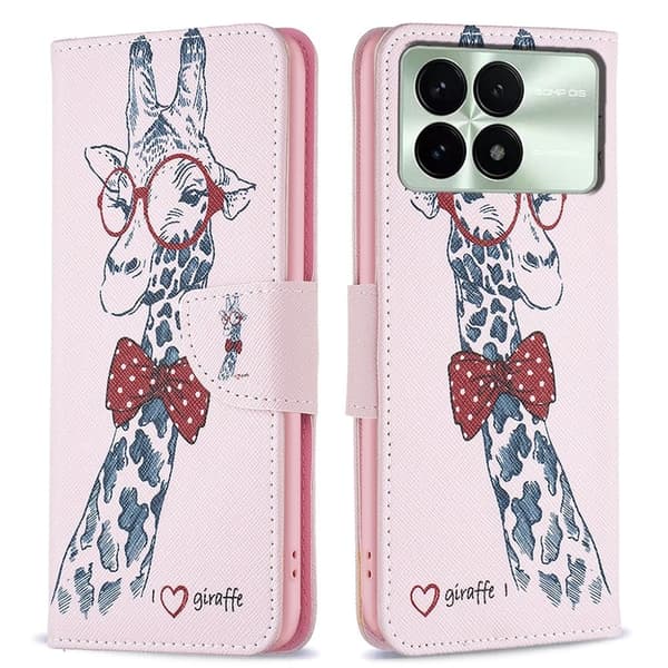 Wonderland Xiaomi Redmi K70E flip-etui - Sjiraff Pink