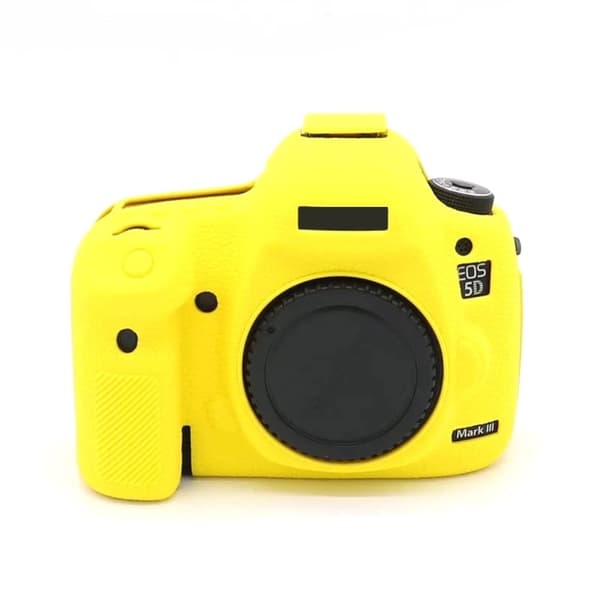 Canon EOS 5D Mark III / 5DS / 5DRS silikonisuojus - Keltainen Yellow