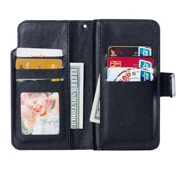 Crazy Horse Samsung Galaxy S10 læder flip etui - Sort Black