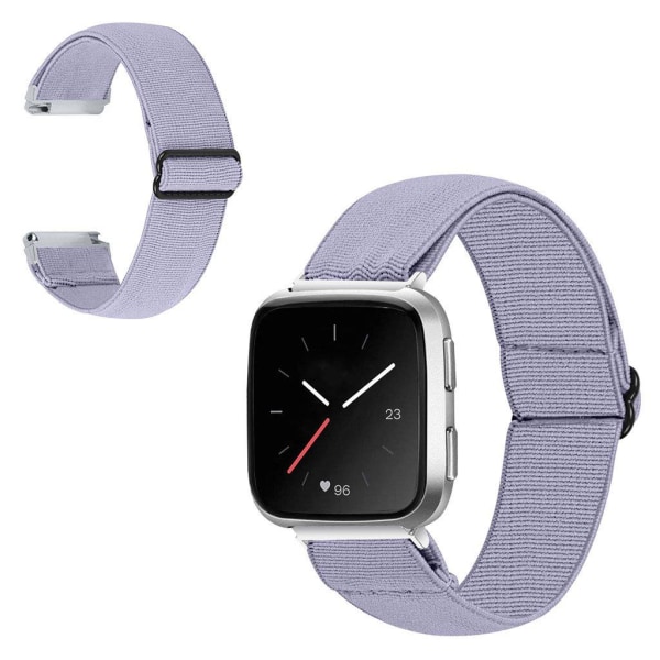 Apple Watch 44mm elastinen ranneke - Vaalean Harmaa Silver grey