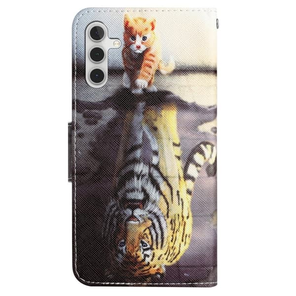 Wonderland Samsung Galaxy A54 Flippetui - Tiger Yellow