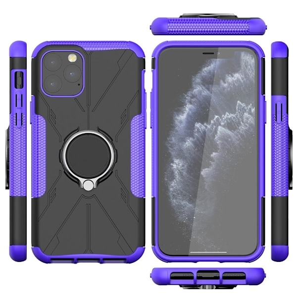 Kickstand-skydd med magnetisk platta för iPhone 11 Pro Max - Lila Lila
