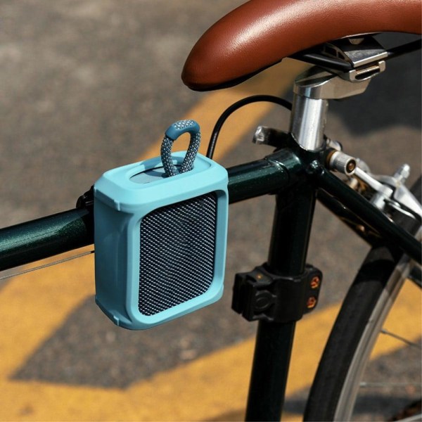 JBL Go 3 silikonskydd med rem - Blå Blå