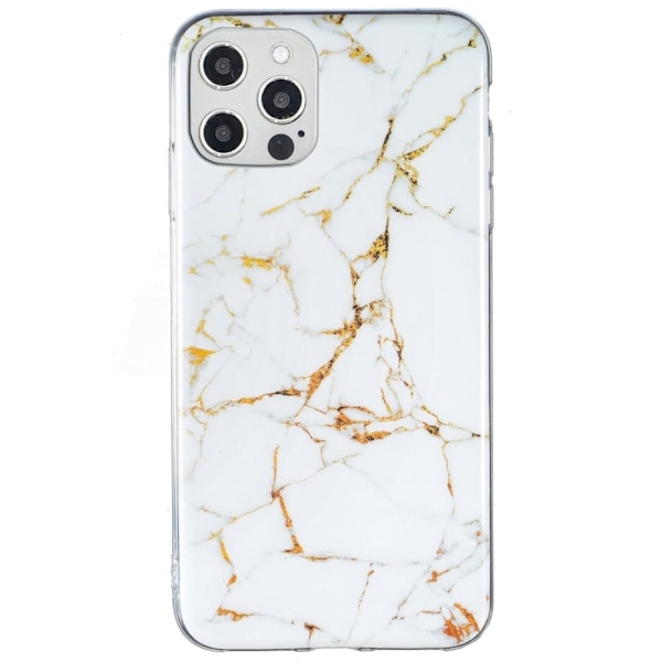 Marmormotiv iPhone 12 Pro Max skal - Vit Vit