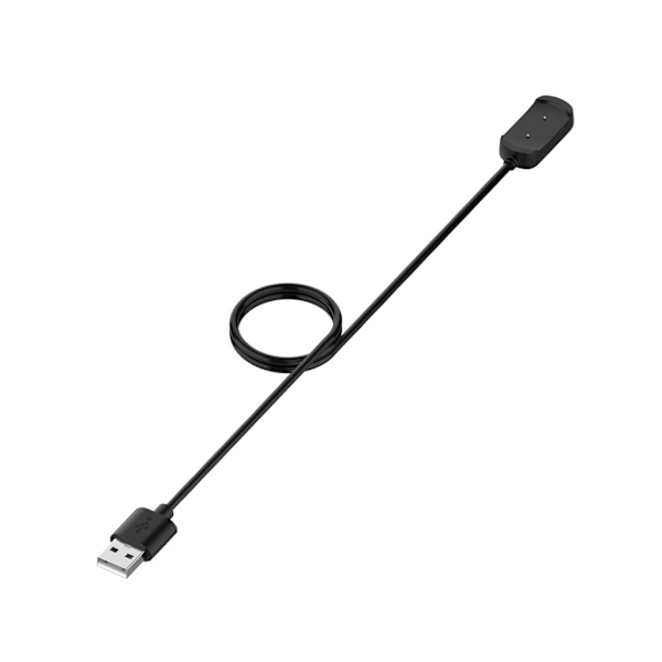 1m Amazfit T-Rex / GTR 42mm / 47mm / GTS USB kabel Svart