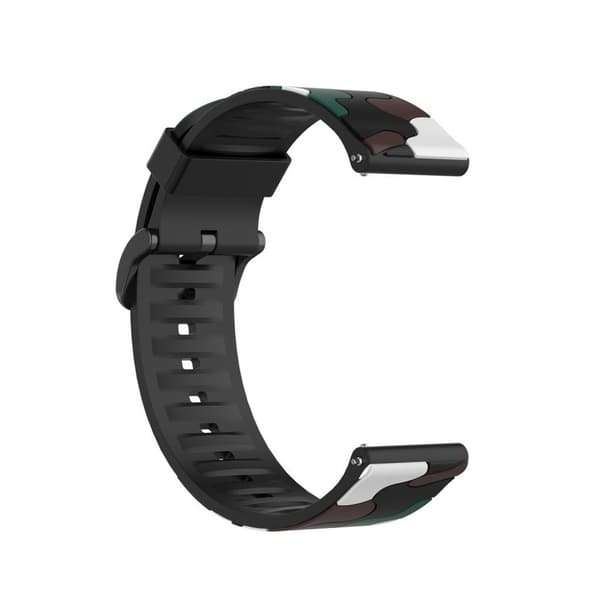 Fitbit Versa 2 / Lite camouflage silikonikellonauha - Tummanvihreä Green
