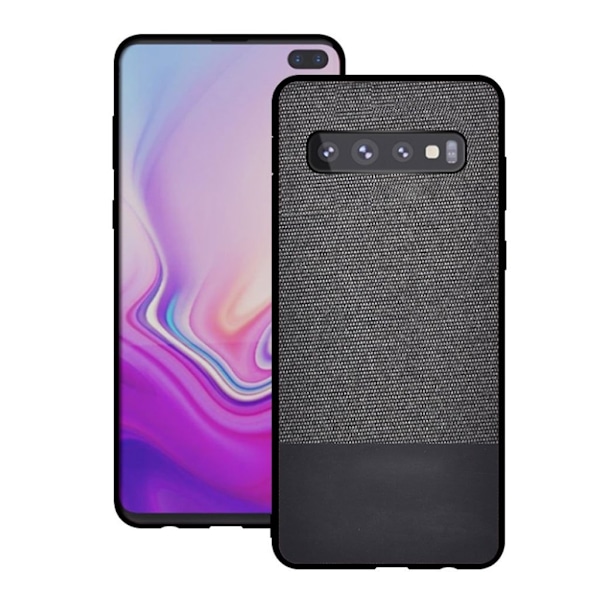 Samsung Galaxy S10 Plus klut skjøtes deksel - Mørkegrå Silver grey