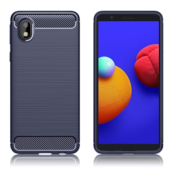 Carbon Flex Samsung Galaxy A01 Core kotelot - Sininen Blue