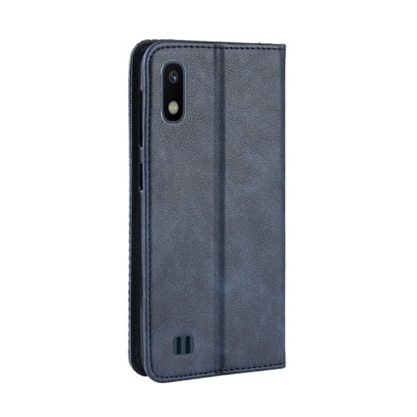 Bofink Vintage läder Samsung Galaxy A10 fodral - Blå Blå