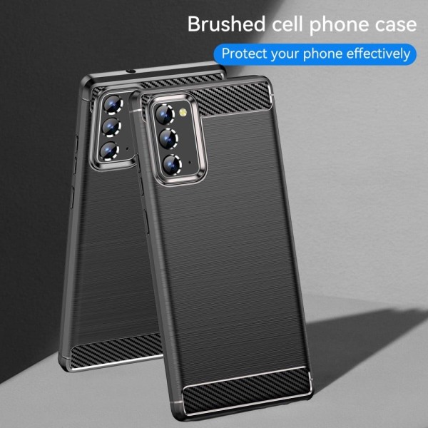 Carbon Flex Etui Samsung Galaxy Note 20 5G / Note 20 - Sort Black