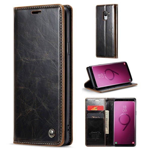 CaseMe Samsung Galaxy S9 Smooth Etui - Kaffe Brown