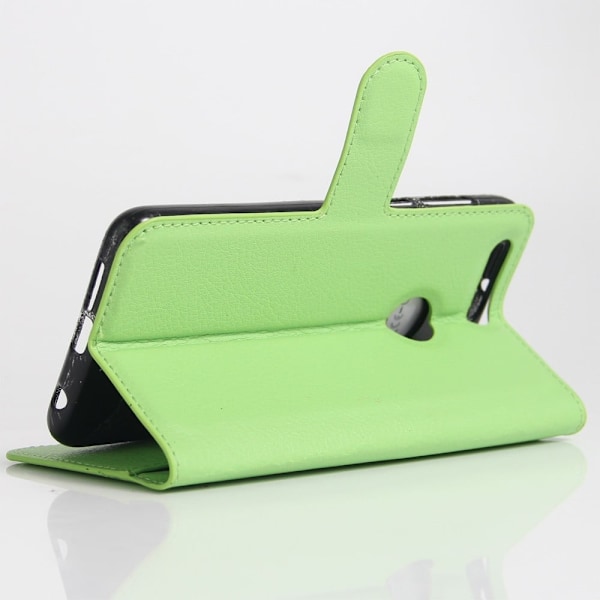 Mankell Huawei Honor 8 Litchi Texture Leather Case - Apple Green Green