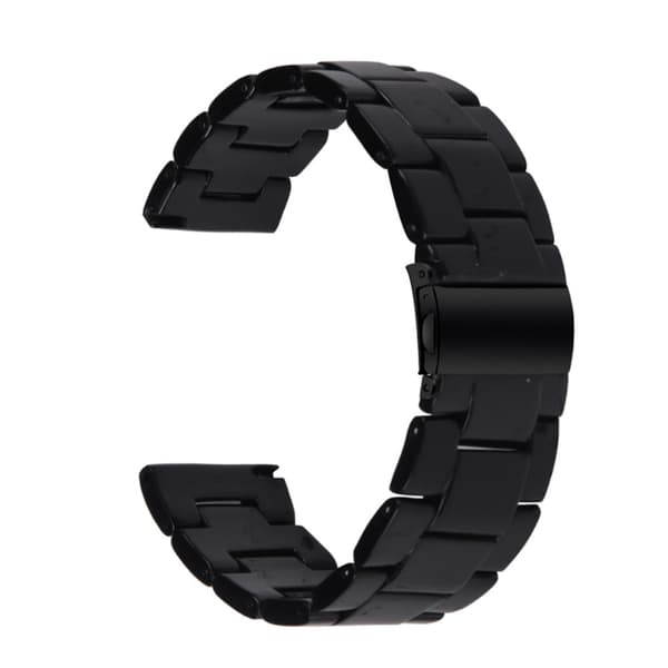 20mm sileä hartsikellohihna Garmin-kelloon - Musta Black