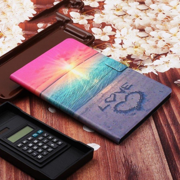 Lenovo Tab M10 FHD Plus vibrant pattern leather flip case - Seas Multicolor
