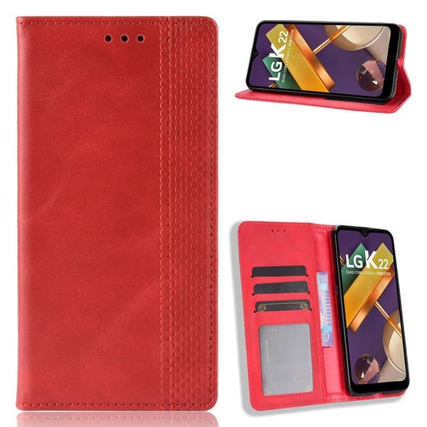 Bofink Vintage LG K22 Lær Etui - Rød Red