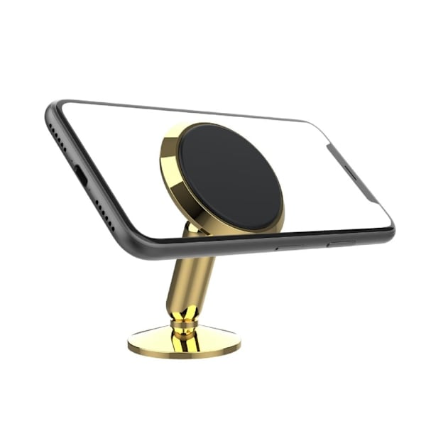 Universal UN-100 drejelig magnetisk telefonholder Gold
