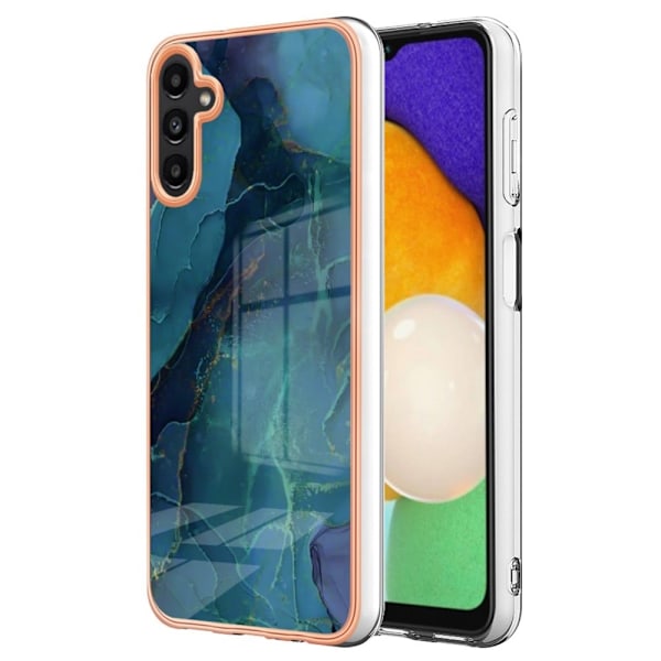 Marmormotiv Samsung Galaxy A54 skal - Grön Grön