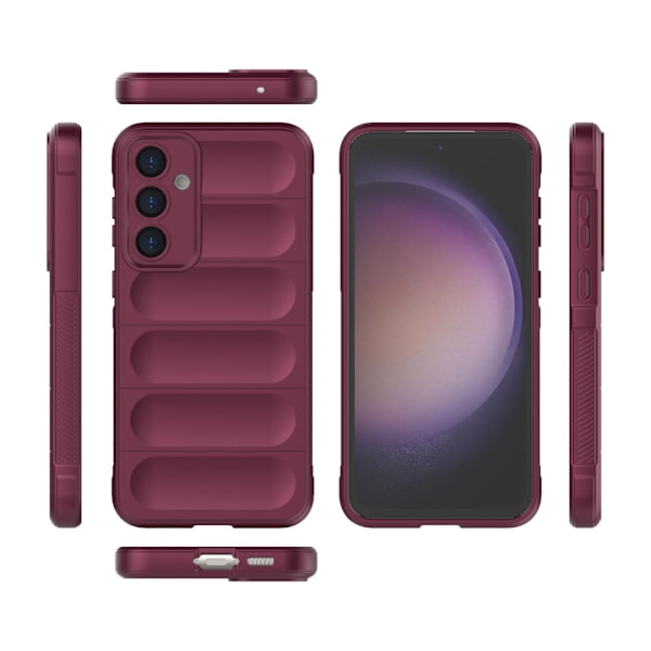 Mjukt greppformat Samsung Galaxy S23 FE skal - Röd Röd