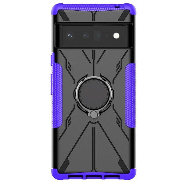 Kickstand-skydd med magnetisk platta för Google Pixel 6 Pro - Lila Lila