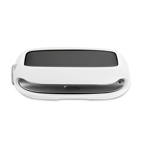 Apple Watch (41mm) candy color button TPU cover - Hvid / Lyserød White