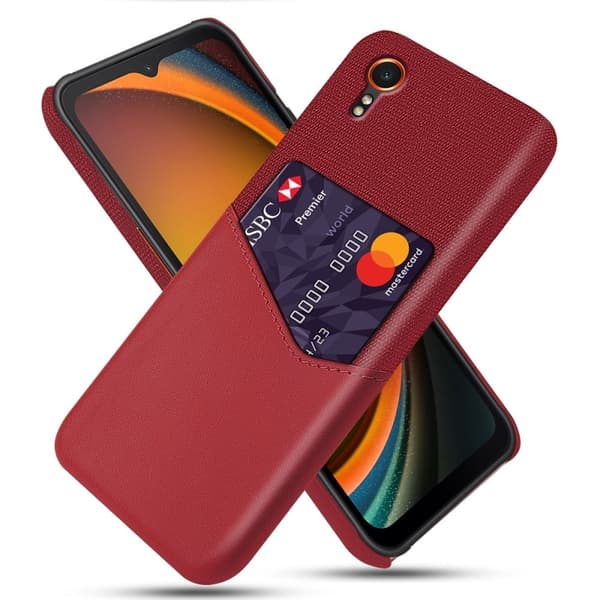 Bofink Samsung Galaxy Xcover 7 korttikotelo - Punainen Red