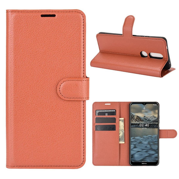 Classic Nokia 2.4 Flippetui - Brun Brown