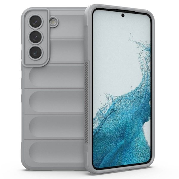 Mjukt greppformat Samsung Galaxy S22 Plus skal - Silver/Grå Silvergrå