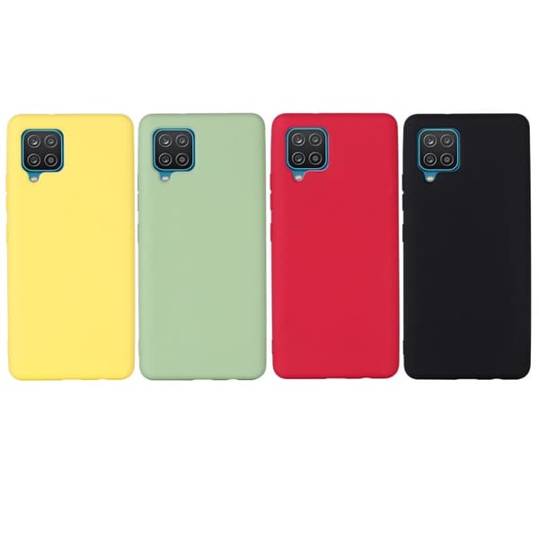 Matt flytende silikondeksel for Samsung Galaxy M32 - Gul Yellow