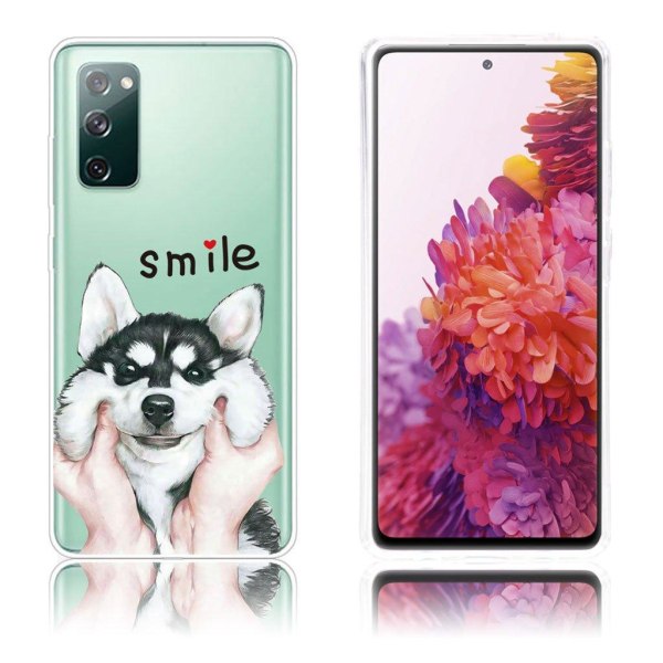 Deco Samsung Galaxy S20 FE 5G / Samsung Galaxy S20 FE skal - Hund Vit